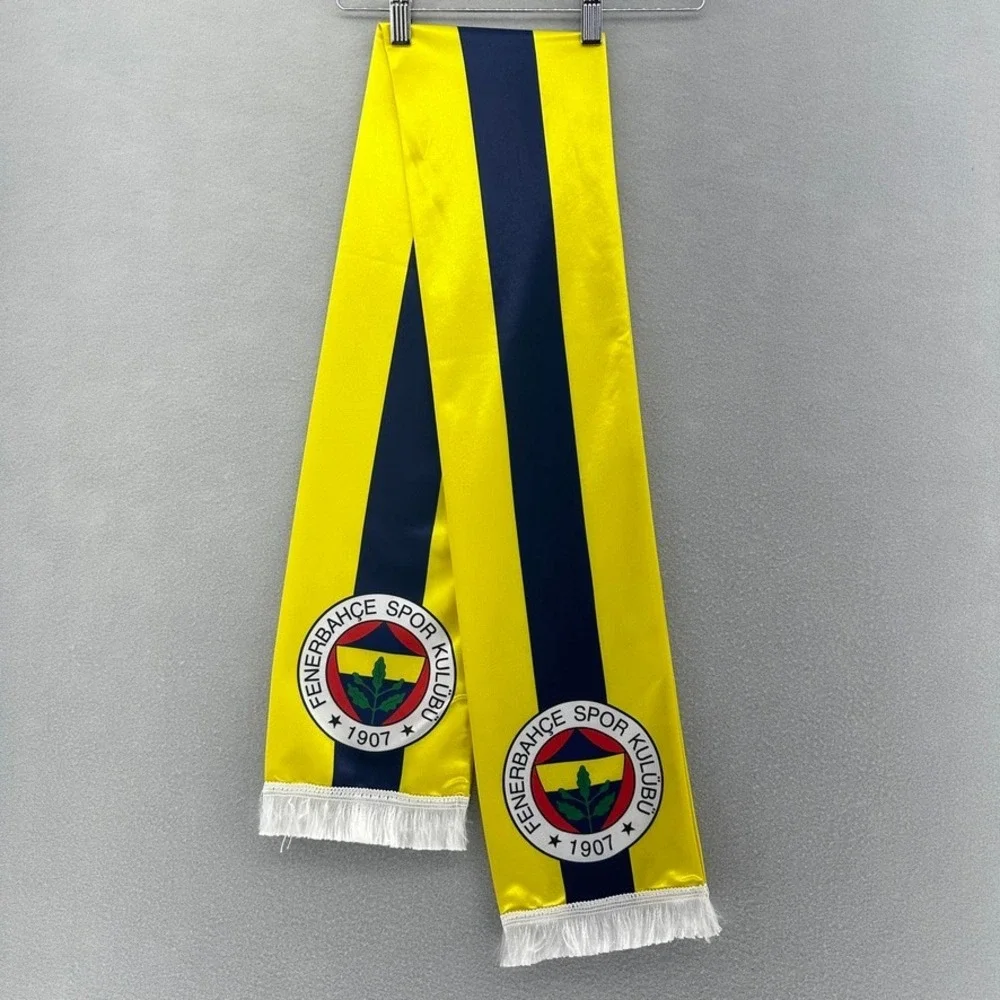 Fenerbahce Spor Kulubu Soccer Scarf Yellow Navy Blue Fenerium Extra Licensed